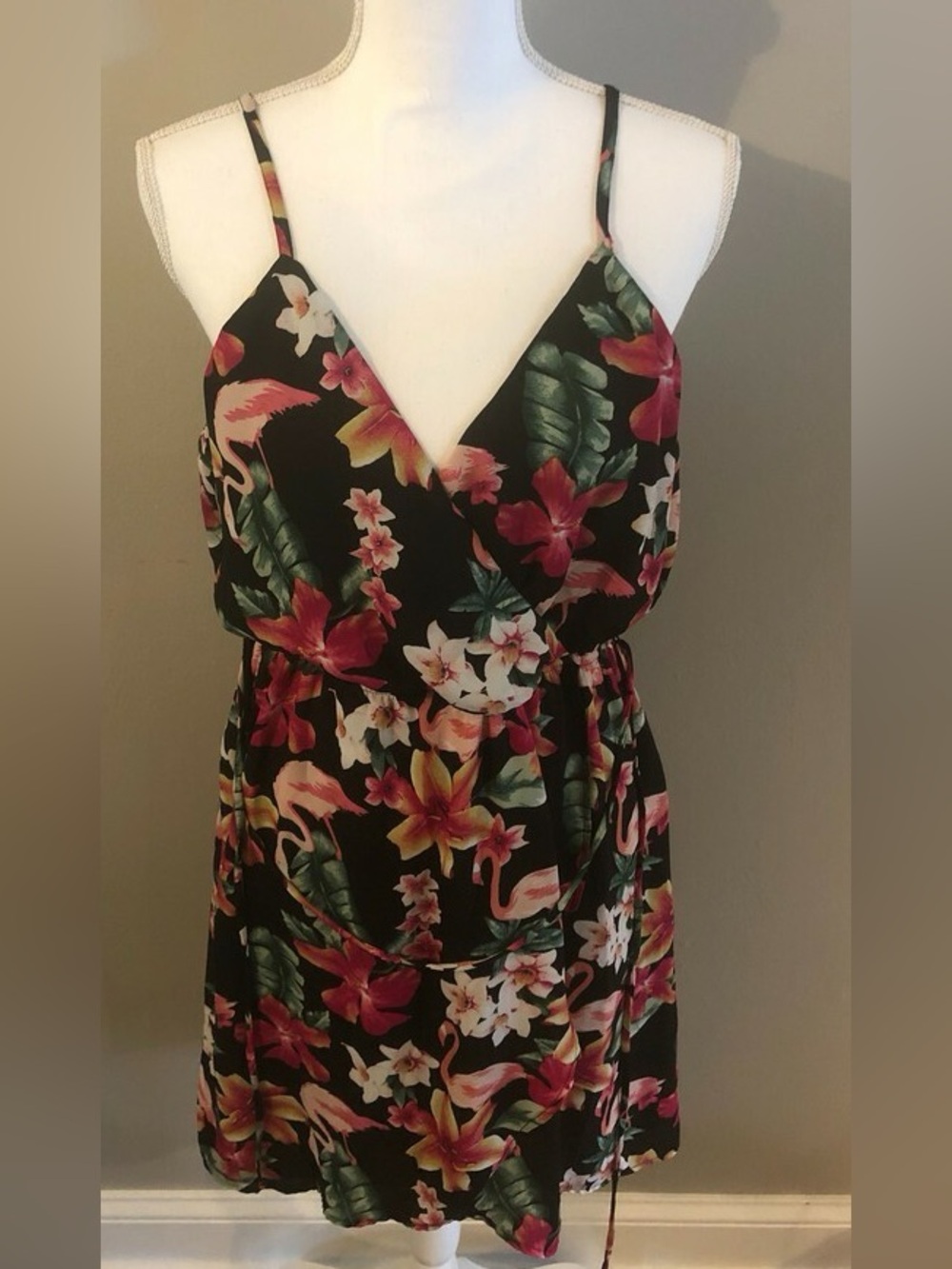 As U Wish Medium Multicolor Floral Print Summer Cocktail Cottagecore Mini Dress